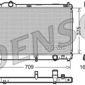 Chłodnica silnika DENSO DRM51001 1640031440 Bestseller